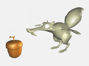 squirrel obj toys cartoons 3d print model - Mito3D