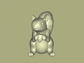 scoiattolo noce giocattoli animali 3d print model - Mito3D
