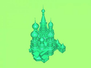 st basil's cathedral free 3d model - download stl file Art Architecture beautiful piece archetecture 3d print model - Mito3D