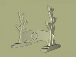 stand japanese style free 3d model - download stl file Home Interior amazing phone holder under tree hieroglyphs 3d print model - Mito3D