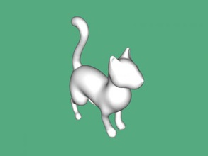 in piedi gatto giocattoli animali 3d print model - Mito3D