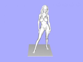 standing girl toys people 3d print model - Mito3D