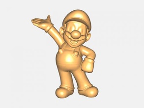 standing mario toys games 3d print model - Mito3D