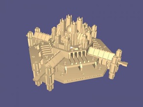 star fort free 3d model - download stl file Toys Machinery powerful space fortress 3d print model - Mito3D
