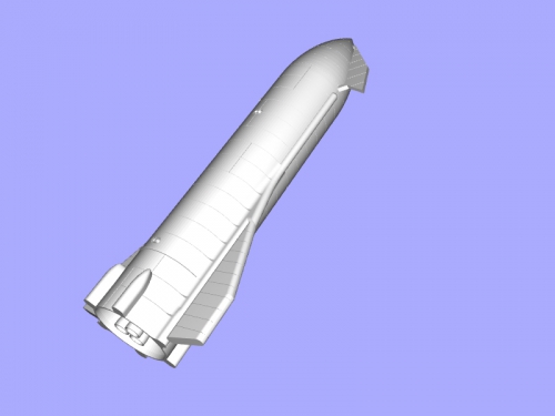 starship mk1 free 3d model - download stl file Toys Machinery rocket elon mask 3D print model - Mito3D