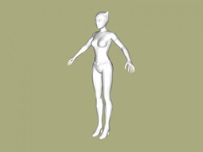 Statue catwoman Kostenlose 3d-Modell - download obj-Datei Spielzeug Cartoons eines der wichtigsten Zeichen gotham 3d print model - Mito3D