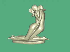 statuette lovers free 3d model - download obj file Art Sculpture hugs girl guy 3d print model - Mito3D