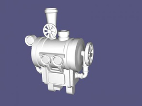 steampunk engine free 3d model - download stl file Toys Machinery small mechanism board games 3d print model - Mito3D