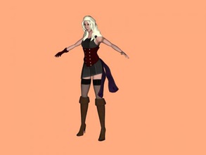 steampunk girl free 3d model download n dosya Oyuncaklar İnsanlar ekledi dokular 3d print model - Mito3D