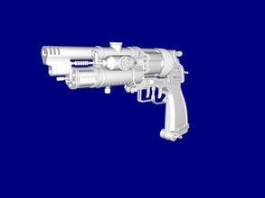 steampunk gun toys weapon 3d print model - Mito3D