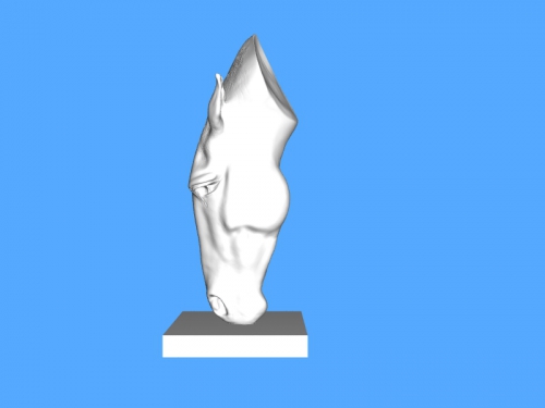 hala ücretsiz 3d model download stl dosyası su Sanat Heykel ünlü heykel atın dosya 3D print model - Mito3D