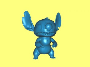stitch standing toys cartoons 3d print model - Mito3D