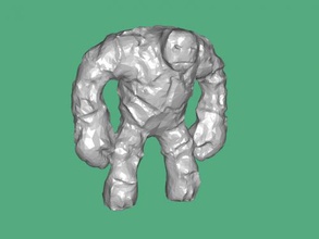 stone golem libre modelo 3d - descargar archivo stl Los juguetes Juegos dungeons dragons tiene cuerpo humanoide hecha de piedra 3d print model - Mito3D