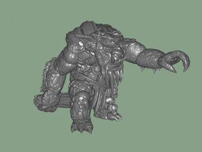 stone troll free 3d model - download stl file Toys Cartoons healthy fabulous monster 3d print model - Mito3D