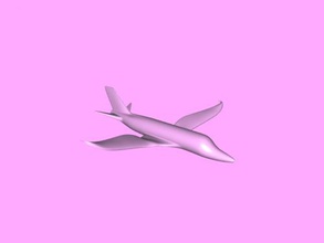 seltsames Flugzeug Kostenlose 3d-Modell - download-stl-Datei Spielzeug Maschinen gebogene Flügel stl-Datei 3d print model - Mito3D