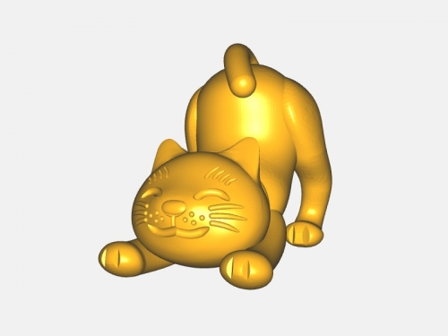 stretch cat toys animals 3D print model - Mito3D