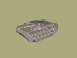 stug 3 free 3d model - download stl file Toys Machinery german self-propelled artillery unit 3d print model - Mito3D