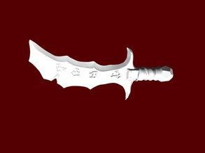 stylized sword free 3d model - download stl file Toys Weapon beautiful pirate sword stl file 