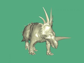styracosaurus giocattoli animali 3d print model - Mito3D
