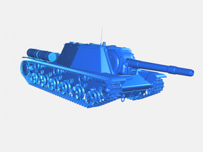 su-152 livre modelo 3d - download de arquivo stl Brinquedos De máquinas soviética automotor pesado canhão 3d print model - Mito3D