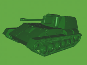 su-76 free 3d model - download stl file Toys Machinery soviet light self-propelled gun spg 3d print model - Mito3D