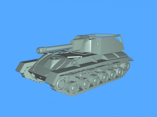 su-76m gratuit modèle 3d - téléchargement de fichier stl Les jouets Jeux soviétique antichars automoteurs d'artillerie 3D print model - Mito3D