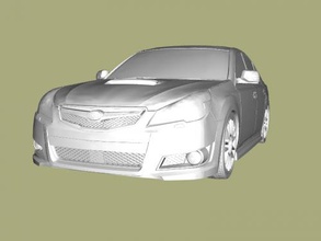 subaru b4gt free 3d model - download obj file Toys Machinery high-precision sports car 3d print model - Mito3D