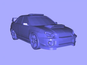 subaru impreza wrx sti free 3d model - download stl file Toys Machinery turbocharged version famous sports car 3d print model - Mito3D