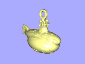 submarine keychain fashion accessories 3d print model - Mito3D