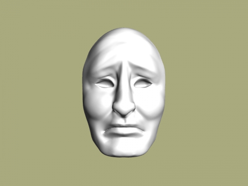 Leid Kostenlose 3d-Modell - download-stl-Datei Kunst Skulptur Gesicht Leidenden person stl-Datei 3D print model - Mito3D