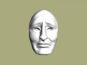 acı ücretsiz 3d model download stl dosyası Sanat Heykel yüzü çeken kişi dosya 3d print model - Mito3D