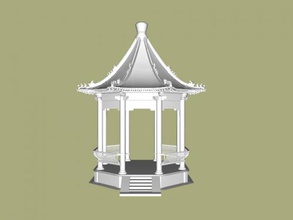 summer house free 3d model - download obj file Art Architecture japanese style 3d print model - Mito3D