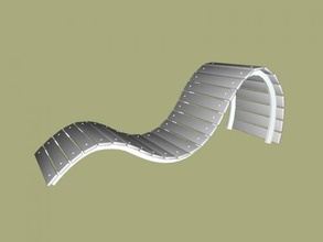 Sonne-Stuhl Kostenlose 3d-Modell - download obj-Datei Home Innenraum schöne Sonnenliege 3d print model - Mito3D
