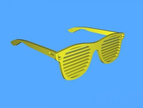 occhiali 3d gratis modello - download file stl Moda Accessori moda da sole 3d print model - Mito3D