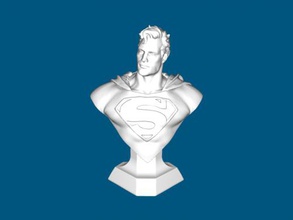 superheld büste kunst skulptur 3d print model - Mito3D