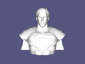 superman bust art sculpture 3d print model - Mito3D