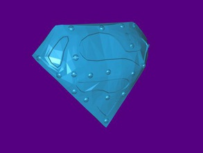 superhombre logo juguetes película s 3d print model - Mito3D