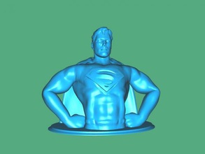 superuomo torso arte scultura 3d print model - Mito3D