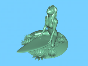 surfer girl toys people 3d print model - Mito3D