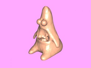 surprised patrick free 3d model - download stl file Toys Games his mouth wide open 3d print model - Mito3D
