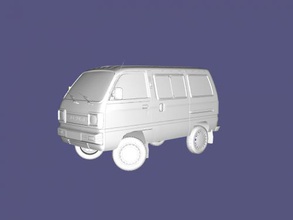 suzuki minivan free 3d model - download obj file Toys Machinery family car 3d print model - Mito3D