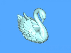 swan free 3d model - download stl file Toys Animals beautiful noble bird 3d print model - Mito3D