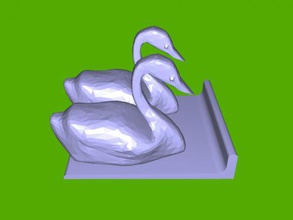 los cisnes de pie libre modelo 3d - descargar archivo stl Los Gadgets Las tabletas simple soporte smartphone dos 3d print model - Mito3D