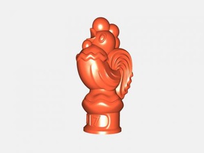 symbol 2017 free 3d model - download stl file Toys Animals fire rooster stand 3d print model - Mito3D