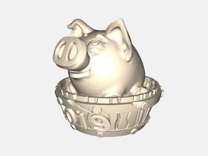 symbol 2019 free 3d model - download stl file Toys Animals cute funny piggy 3d print model - Mito3D