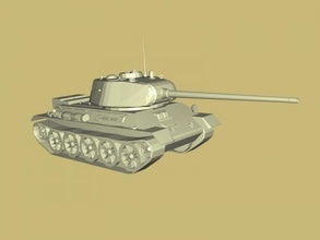 t-43 free 3d model download stl dosyası Oyuncaklar Makine Sovyet orta tankı prototip dosya 3d print model - Mito3D