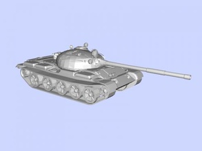 t-62a gratuit modèle 3d - téléchargement de fichier stl Les jouets De la machinerie soviétique char moyen bonnes armes 3d print model - Mito3D