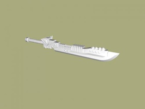 tau sword free 3d model - download stl file Toys Games weapons technogenic race warhammer 40k 3d print model - Mito3D