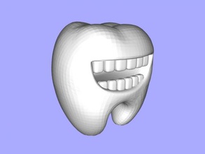 los dientes titular de la tarjeta libre modelo 3d - descargar archivo stl Casa Accesorios original toothy 3d print model - Mito3D