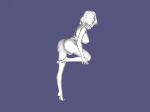 tentatrice femme jouets 3d print model - Mito3D